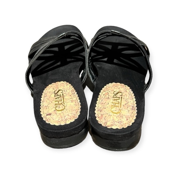 🌻Chaps Penelopi Black Slide-On Comfort Sandal Shoes Size 7.5 - Picture 3 of 11